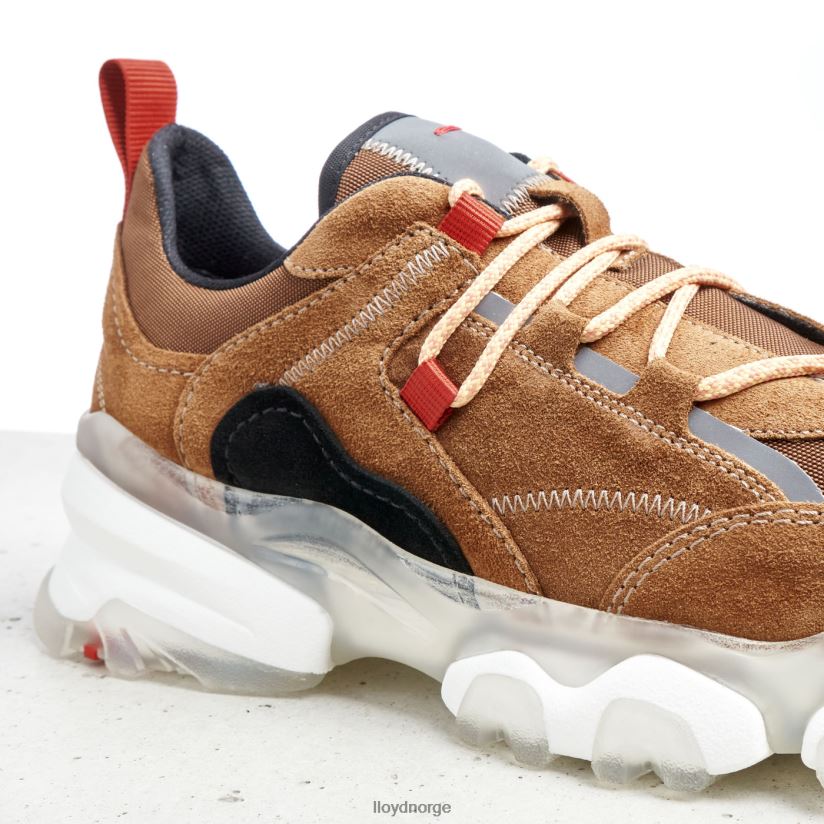 LLOYD lave sneakers i skinn kvinner sko brun 4X82ZP787