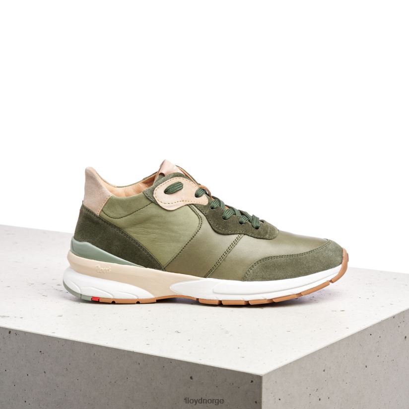 LLOYD lave sneakers i skinn kvinner sko grønn 4X82ZP767