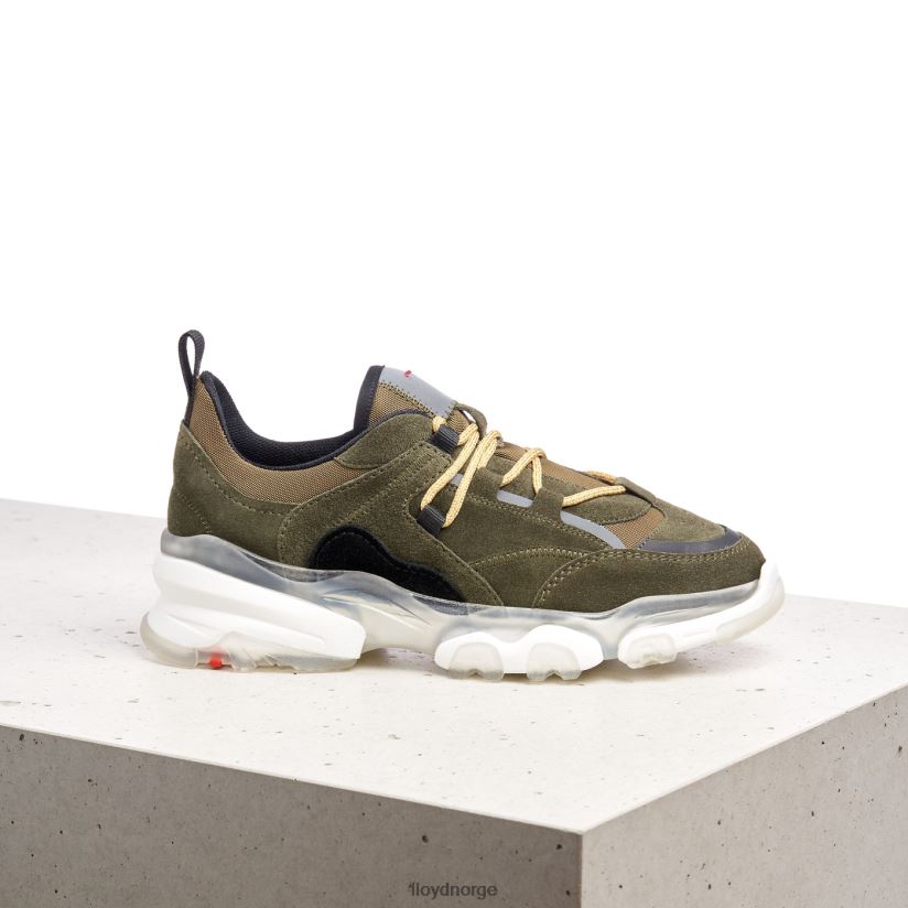 LLOYD lave sneakers i skinn kvinner sko grønn 4X82ZP780