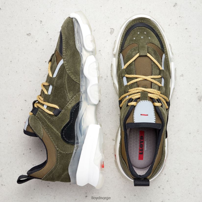 LLOYD lave sneakers i skinn kvinner sko grønn 4X82ZP780