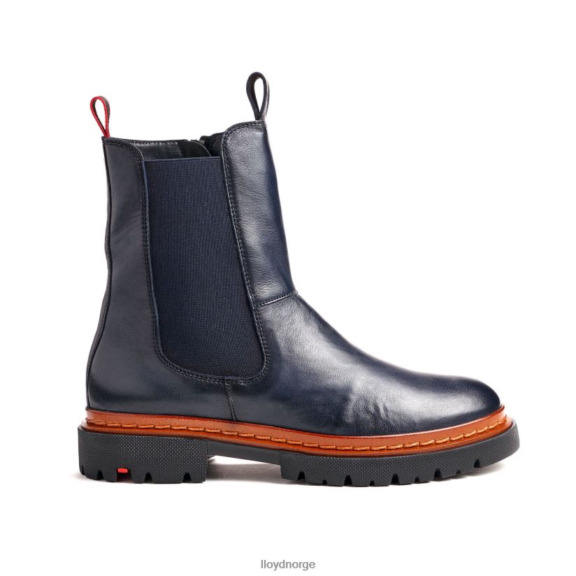 LLOYD lett såle ankelstøvel i glatt skinn kvinner sko blå 4X82ZP912