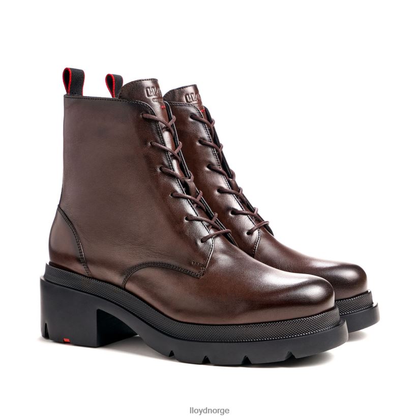 LLOYD lett såle ankelstøvel i glatt skinn kvinner sko brun 4X82ZP907