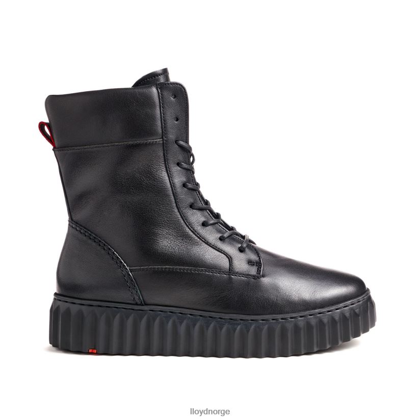 LLOYD lett såle ankelstøvel i glatt skinn kvinner sko svart 4X82ZP887