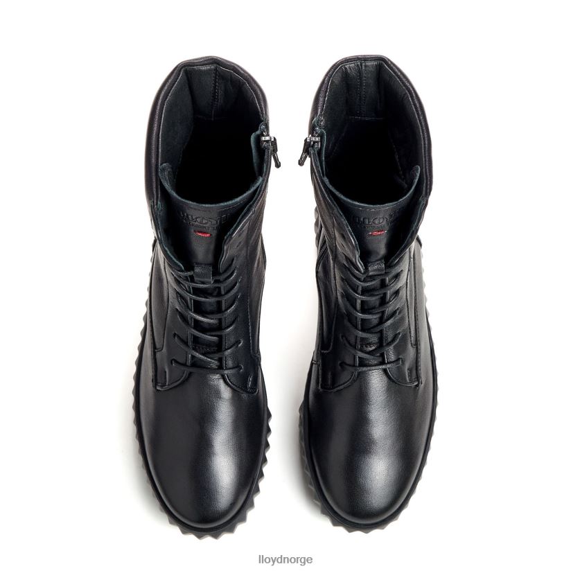 LLOYD lett såle ankelstøvel i glatt skinn kvinner sko svart 4X82ZP887