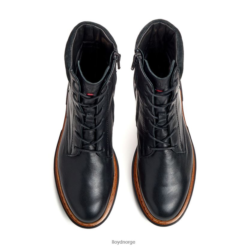 LLOYD lett såle ankelstøvel i glatt skinn kvinner sko svart 4X82ZP914