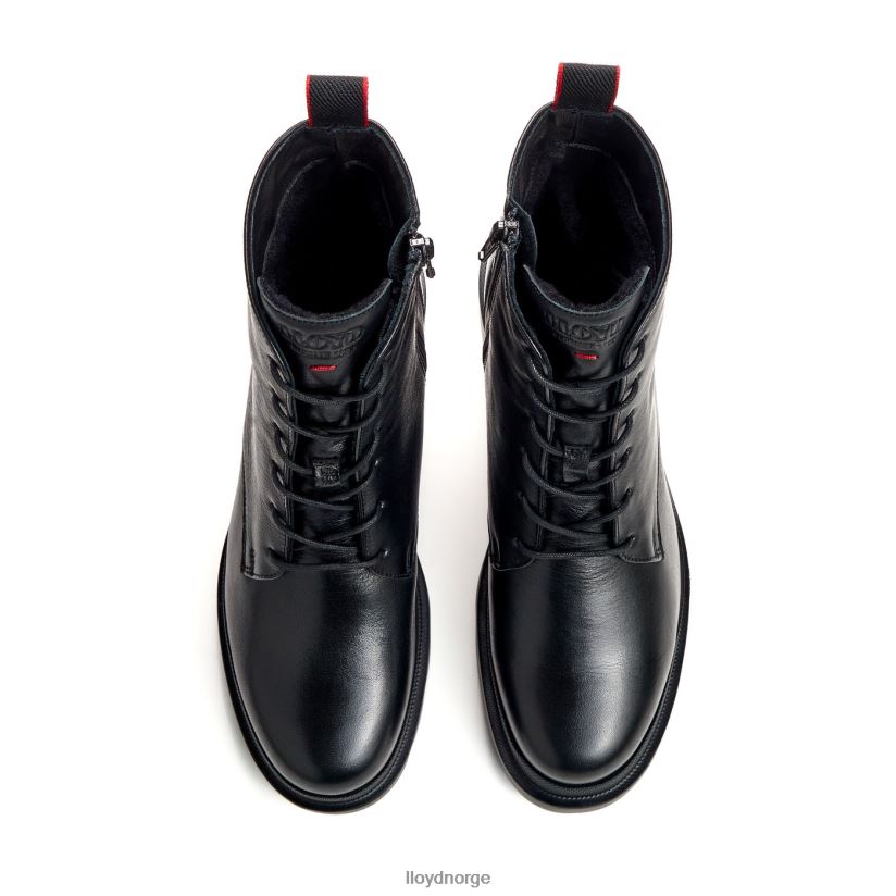 LLOYD lett såle ankelstøvel i glatt skinn kvinner sko svart 4X82ZP966