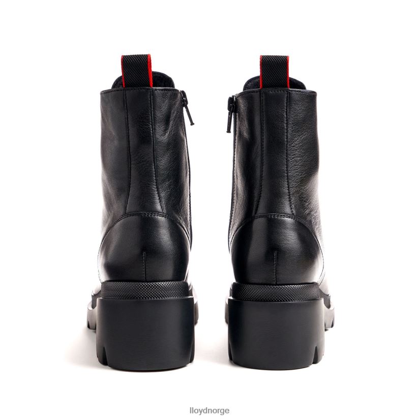 LLOYD lett såle ankelstøvel i glatt skinn kvinner sko svart 4X82ZP966