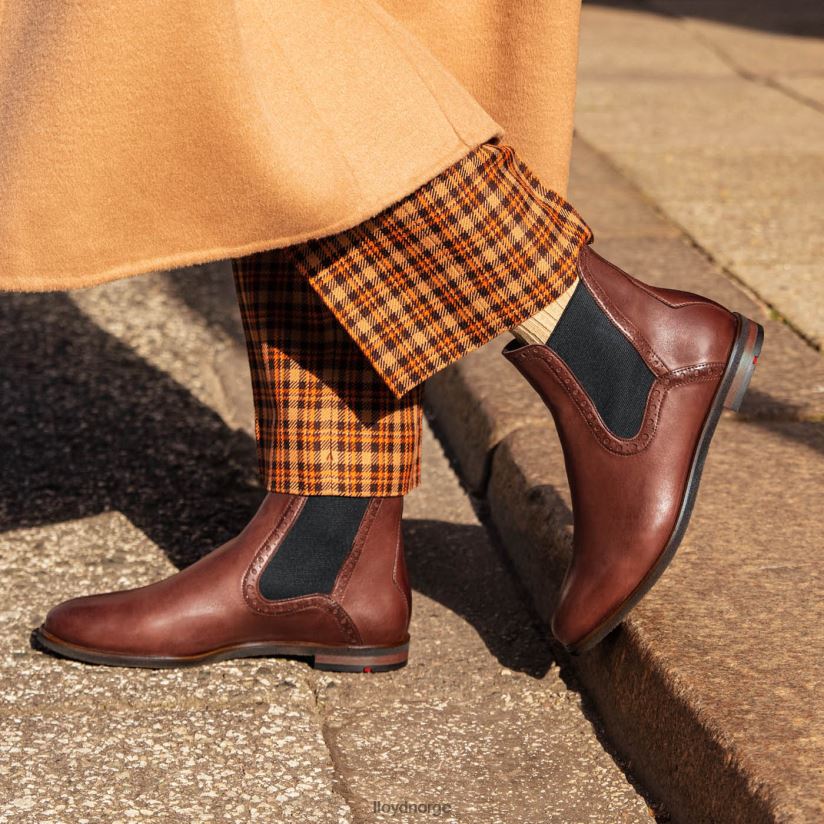 LLOYD lett å skli inn i ankelstøvletter kvinner sko brun 4X82ZP1004