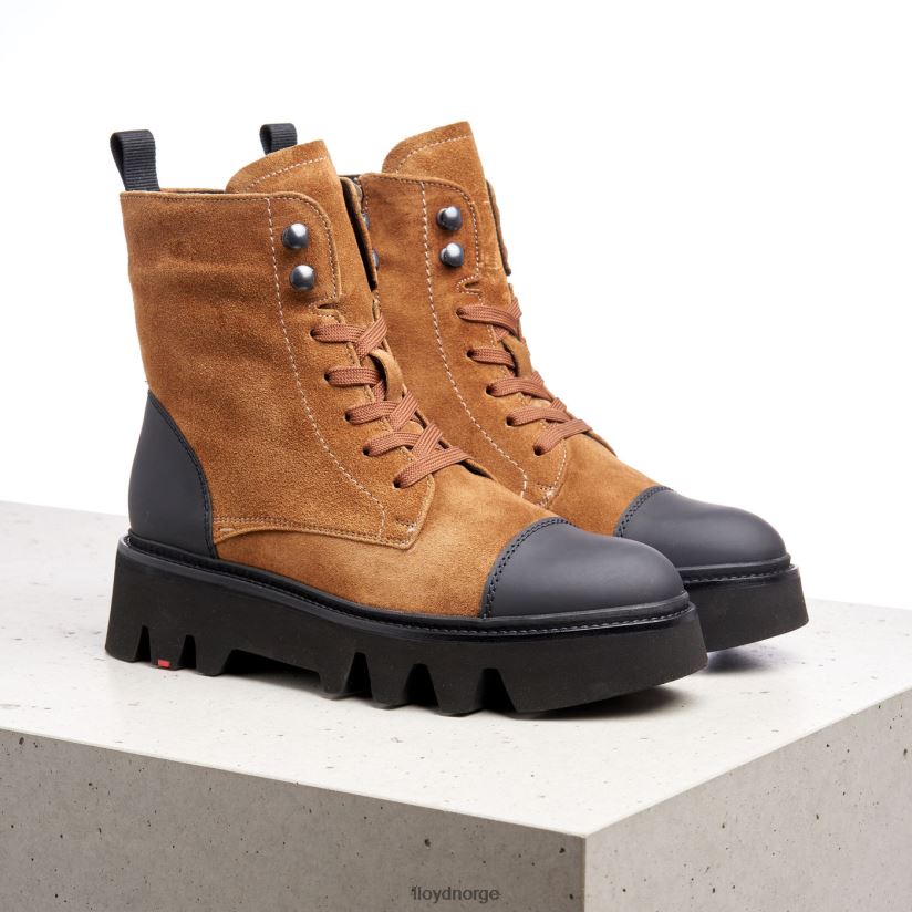 LLOYD lette ankelstøvletter i skinn kvinner sko brun 4X82ZP948