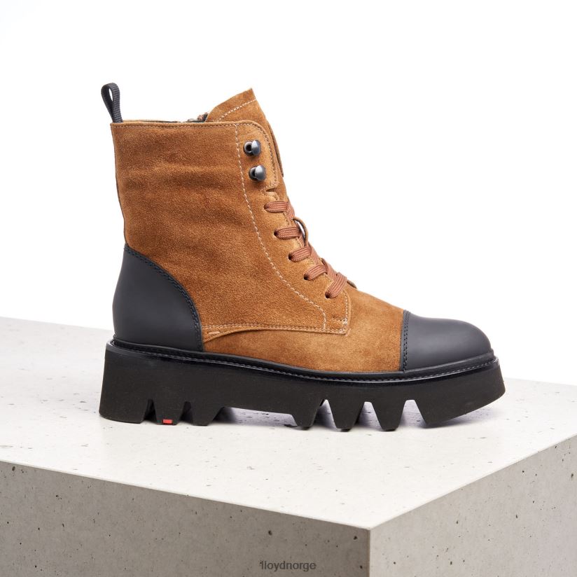 LLOYD lette ankelstøvletter i skinn kvinner sko brun 4X82ZP948