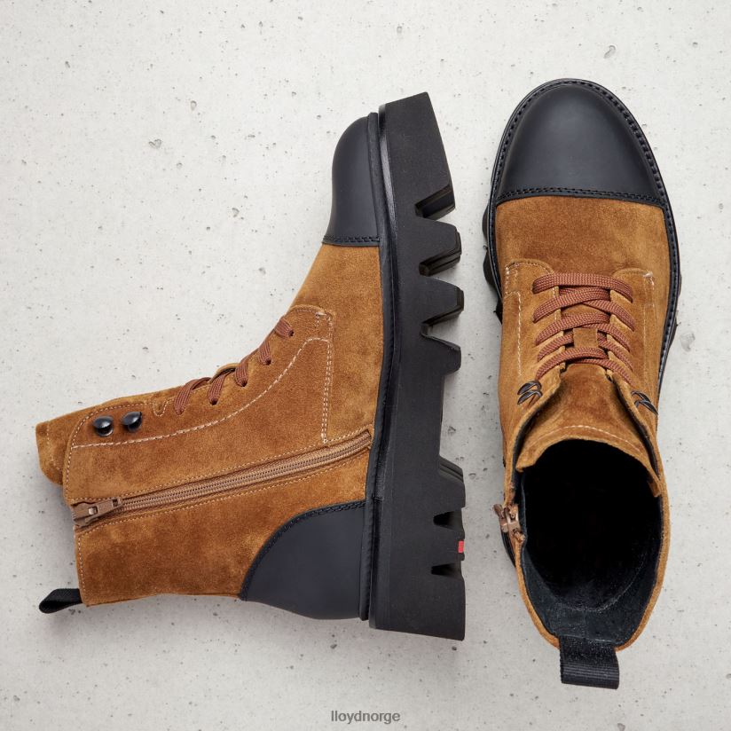 LLOYD lette ankelstøvletter i skinn kvinner sko brun 4X82ZP948