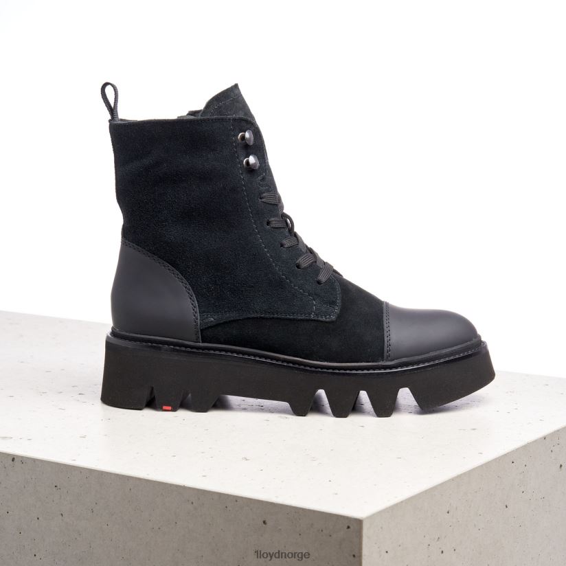 LLOYD lette ankelstøvletter i skinn kvinner sko svart 4X82ZP947