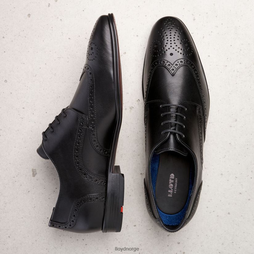 LLOYD morton menn sko svart 4X82ZP186