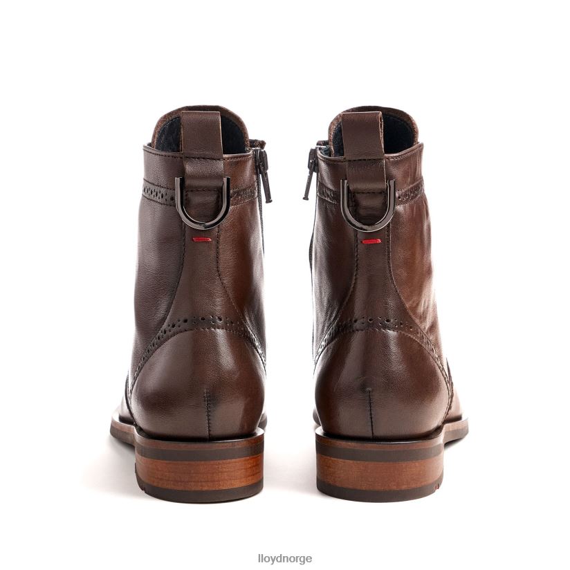 LLOYD mote ankelstøvlett i glatt skinn kvinner sko brun 4X82ZP877