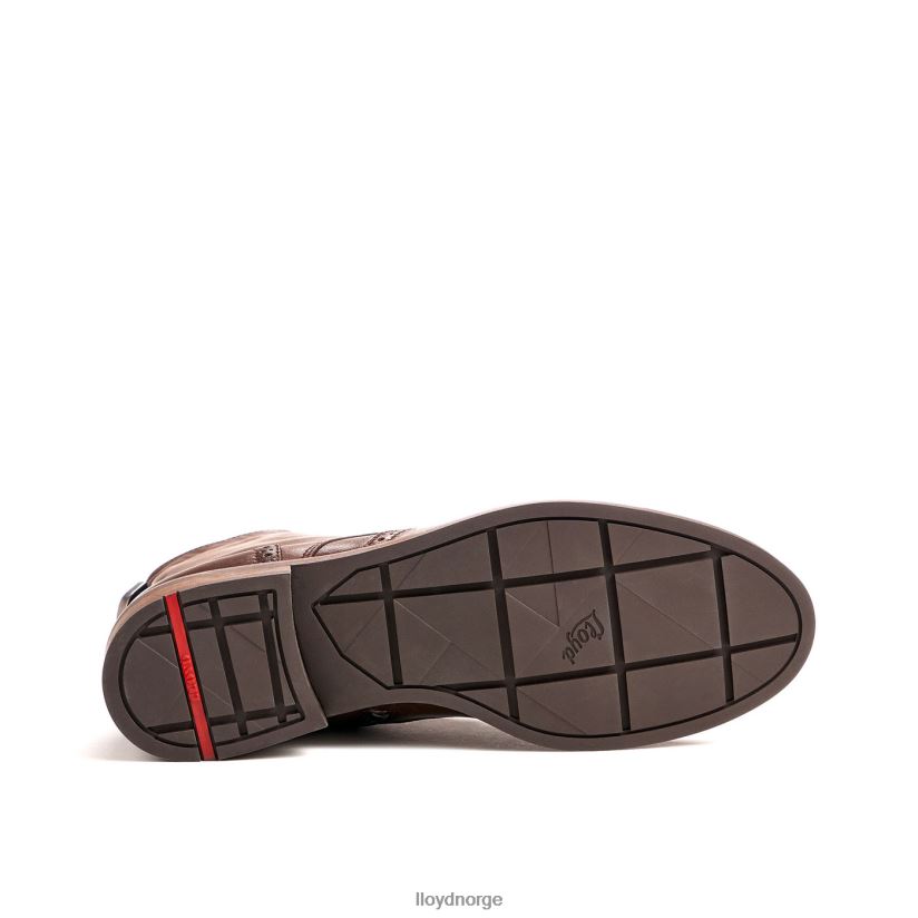 LLOYD mote ankelstøvlett i glatt skinn kvinner sko brun 4X82ZP877