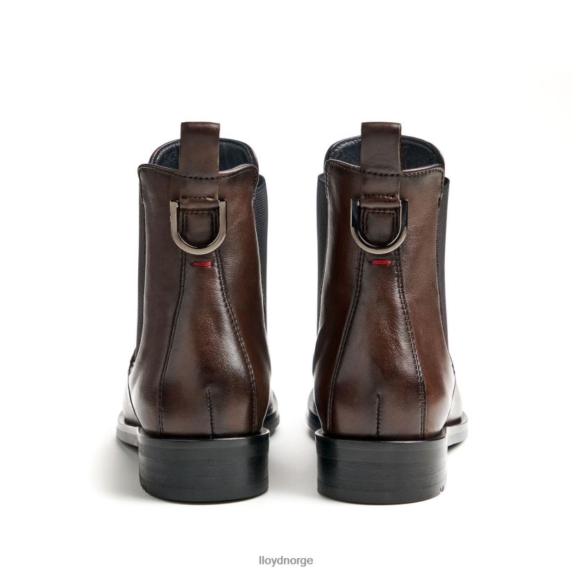 LLOYD mote ankelstøvlett i glatt skinn kvinner sko brun 4X82ZP897