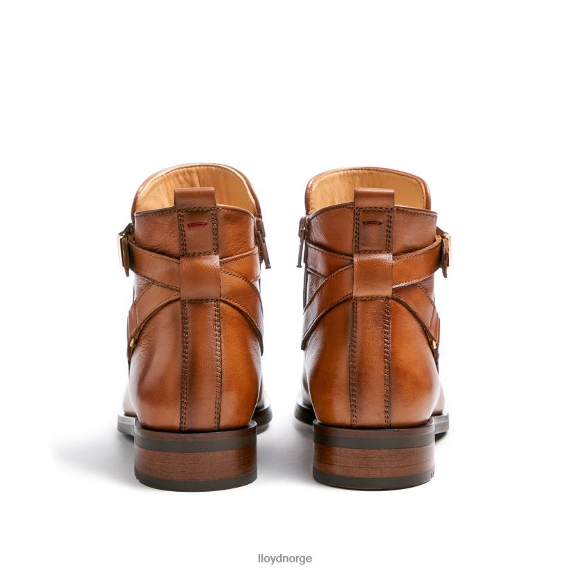 LLOYD mote ankelstøvlett i glatt skinn kvinner sko brun 4X82ZP900