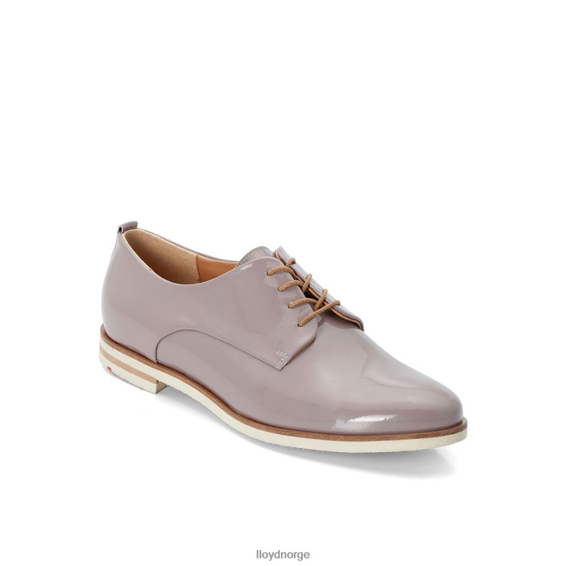 LLOYD patenterte halvsko med snøre kvinner sko grå 4X82ZP1078