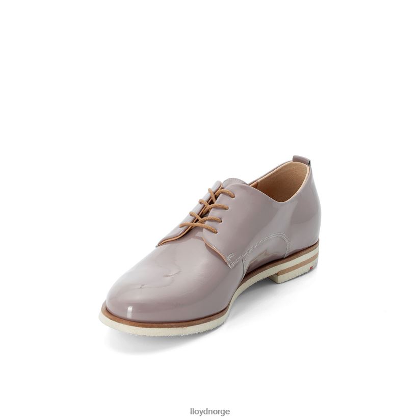 LLOYD patenterte halvsko med snøre kvinner sko grå 4X82ZP1078