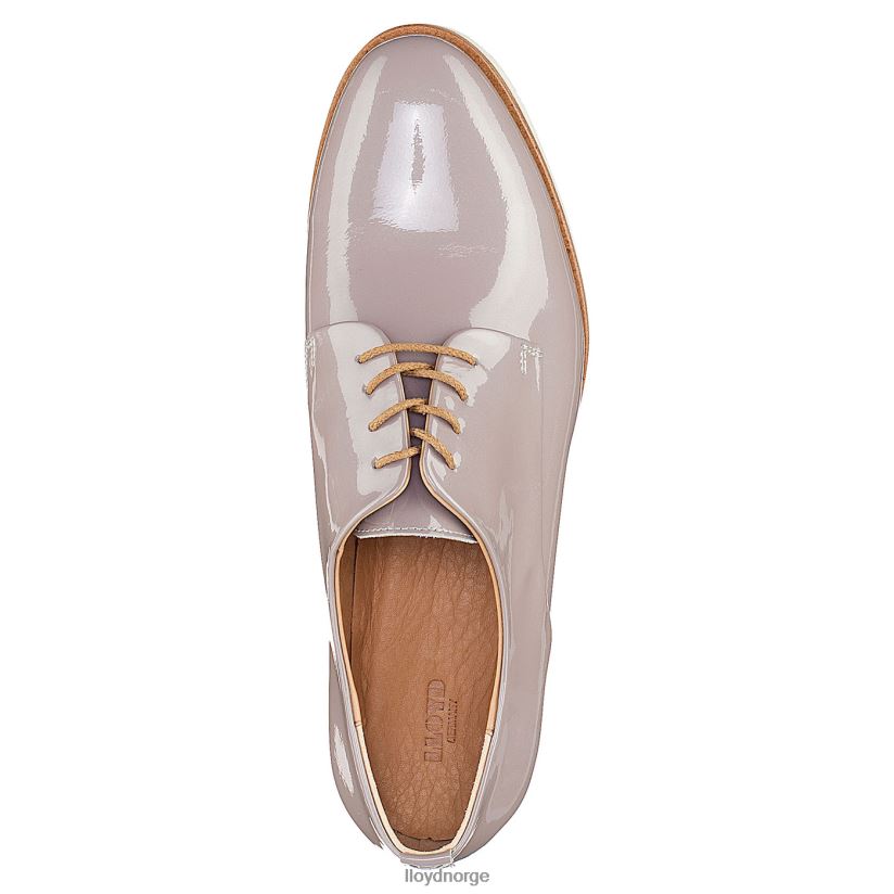 LLOYD patenterte halvsko med snøre kvinner sko grå 4X82ZP1078