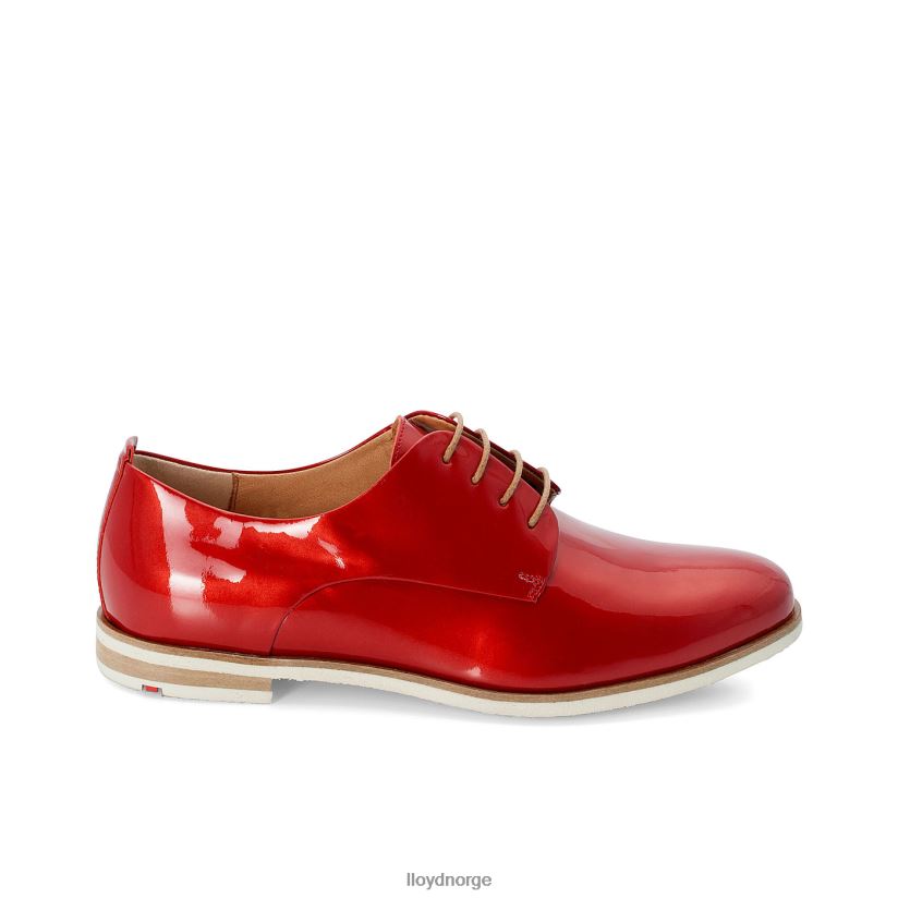 LLOYD patenterte halvsko med snøre kvinner sko rød 4X82ZP1102