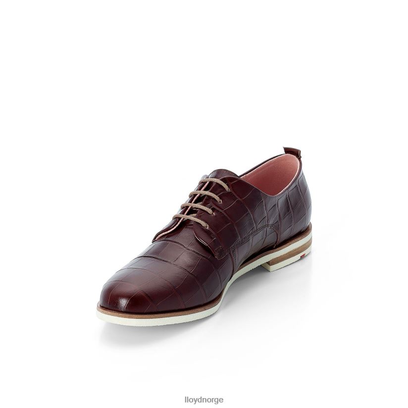 LLOYD rogh halvsko med blonder i skinn kvinner sko brun 4X82ZP1091