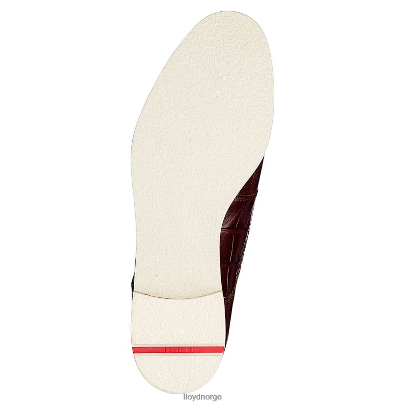 LLOYD rogh halvsko med blonder i skinn kvinner sko brun 4X82ZP1091