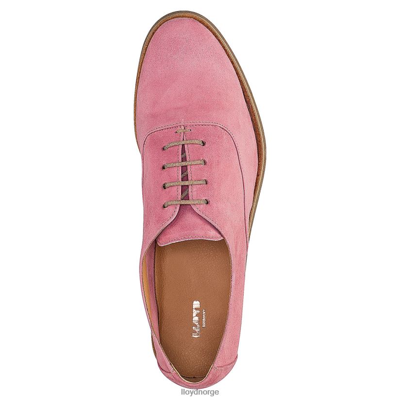 LLOYD rogh halvsko med blonder i skinn kvinner sko rød 4X82ZP1183