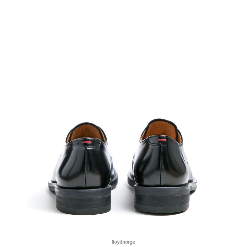 LLOYD rogh halvsko med blonder i skinn kvinner sko svart 4X82ZP1022