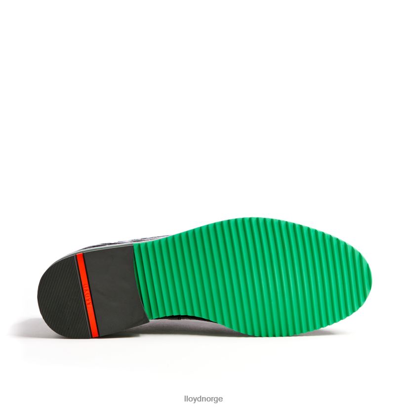 LLOYD rogh halvsko med blonder i skinn kvinner sko svart 4X82ZP1068