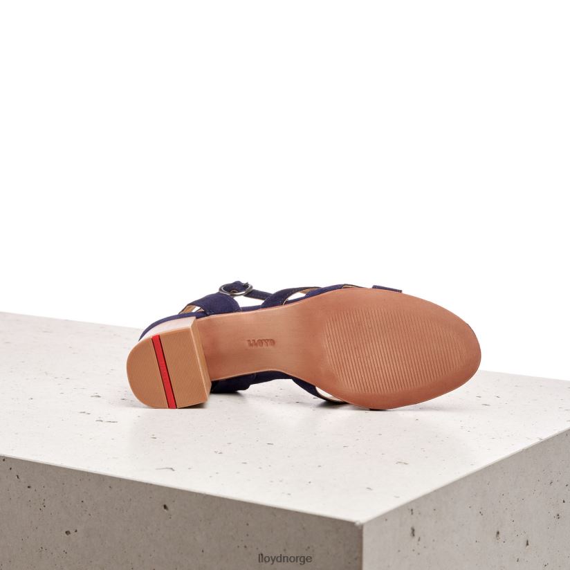 LLOYD sandal med semsket skinn kvinner sko blå 4X82ZP1159