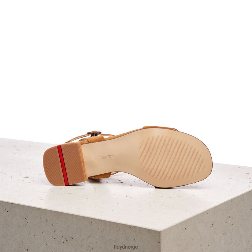 LLOYD sandal med semsket skinn kvinner sko brun 4X82ZP1158
