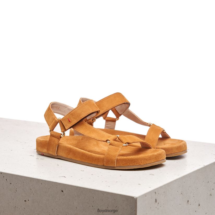 LLOYD sandal med semsket skinn kvinner sko brun 4X82ZP1228