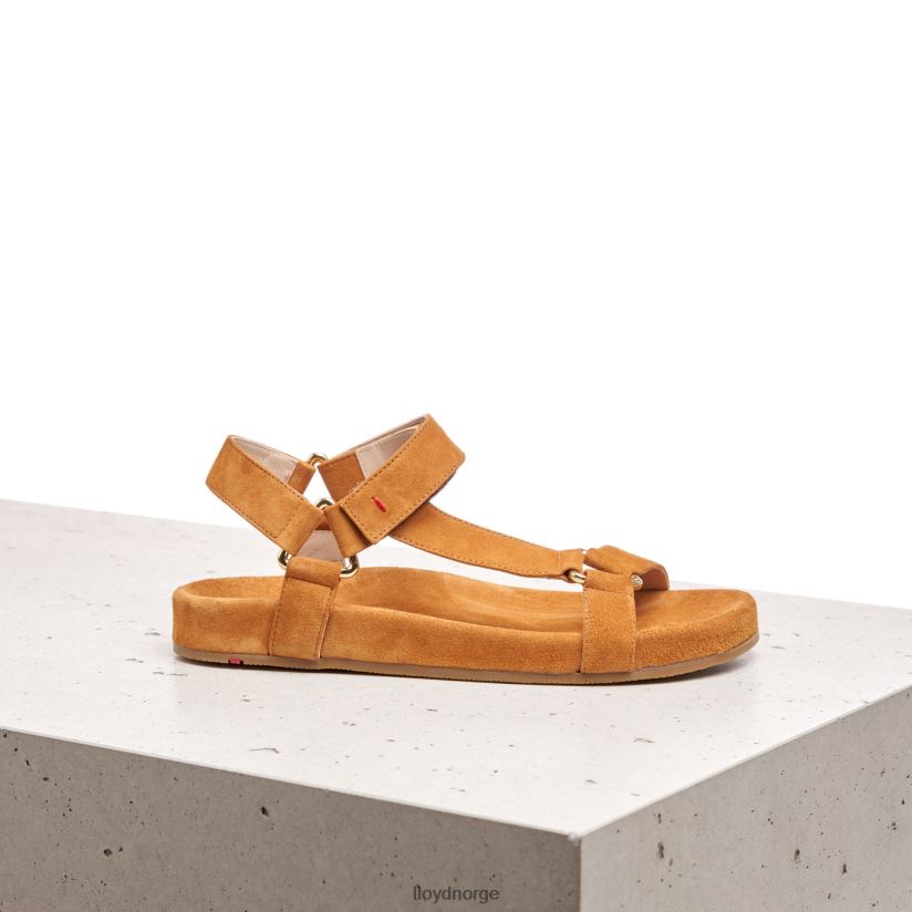LLOYD sandal med semsket skinn kvinner sko brun 4X82ZP1228