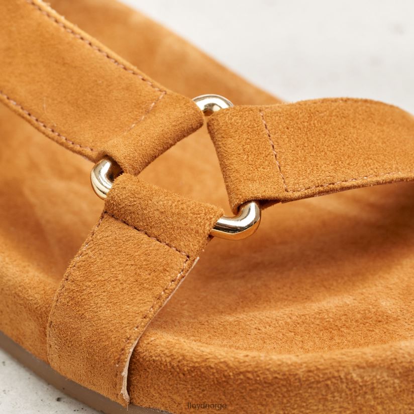 LLOYD sandal med semsket skinn kvinner sko brun 4X82ZP1228