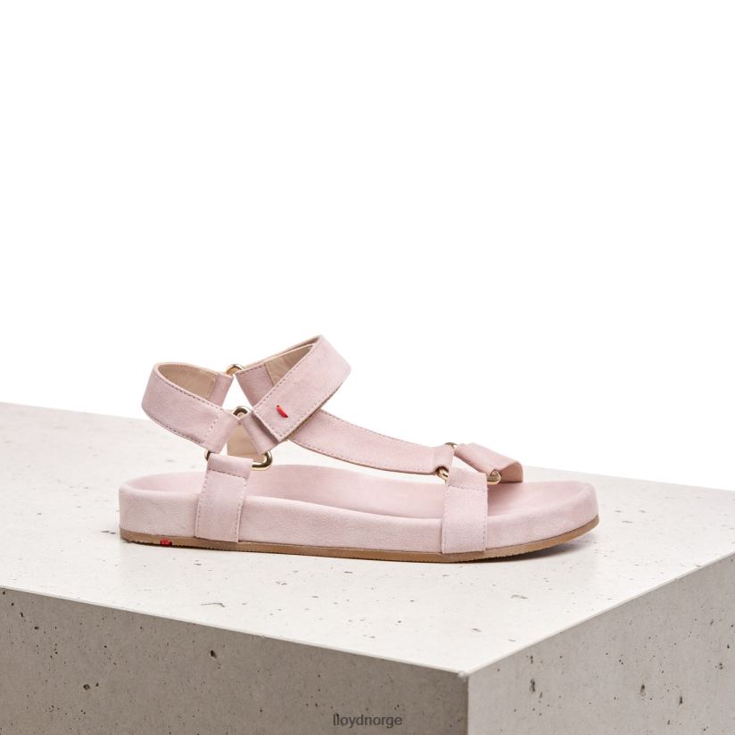 LLOYD sandal med semsket skinn kvinner sko rosa 4X82ZP1236