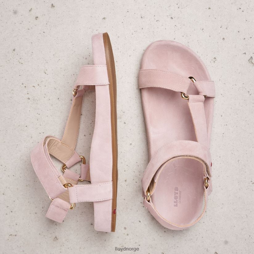 LLOYD sandal med semsket skinn kvinner sko rosa 4X82ZP1236