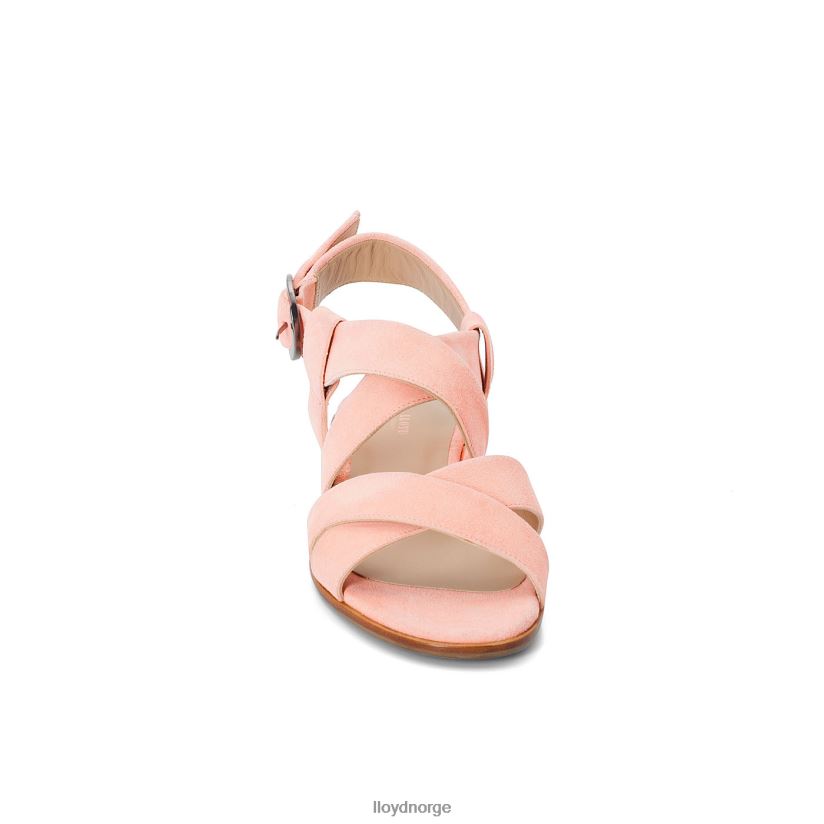 LLOYD sandal med semsket skinn kvinner sko rosa 4X82ZP1360