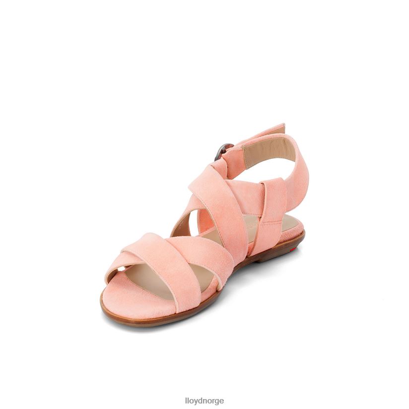 LLOYD sandal med semsket skinn kvinner sko rosa 4X82ZP1360
