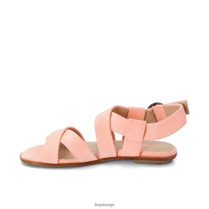 LLOYD sandal med semsket skinn kvinner sko rosa 4X82ZP1360