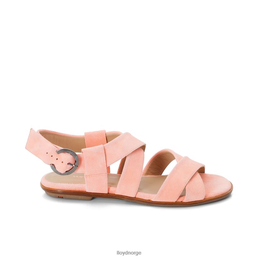 LLOYD sandal med semsket skinn kvinner sko rosa 4X82ZP1360