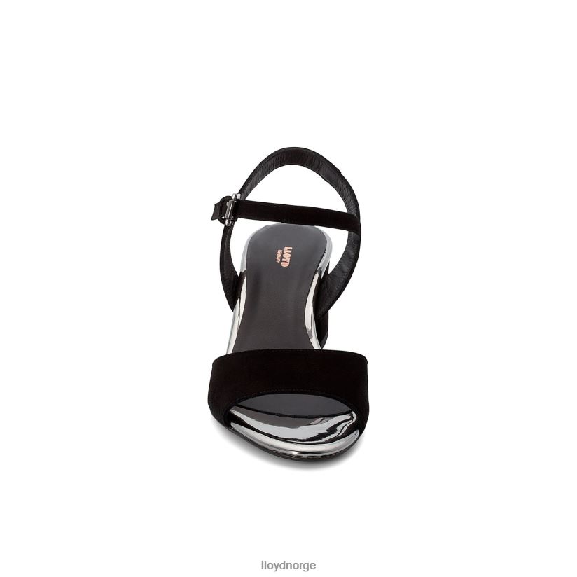 LLOYD sandal med semsket skinn kvinner sko svart 4X82ZP1173