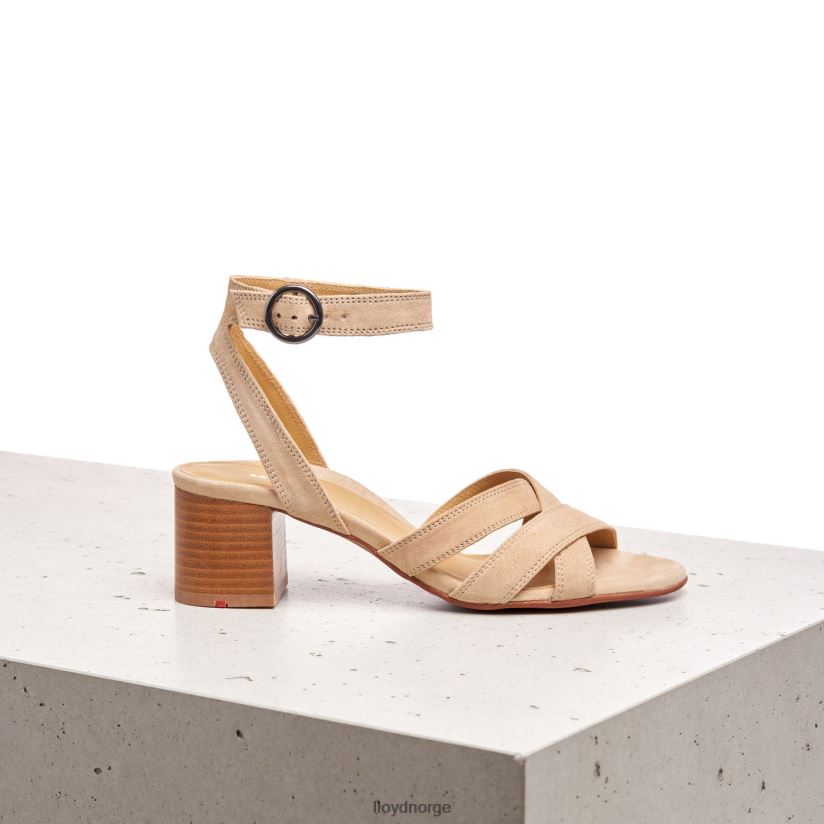LLOYD semsket sandal kvinner sko beige 4X82ZP1160