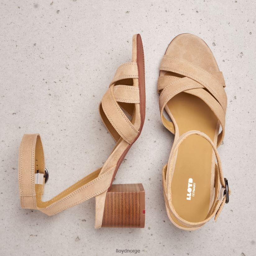 LLOYD semsket sandal kvinner sko beige 4X82ZP1160
