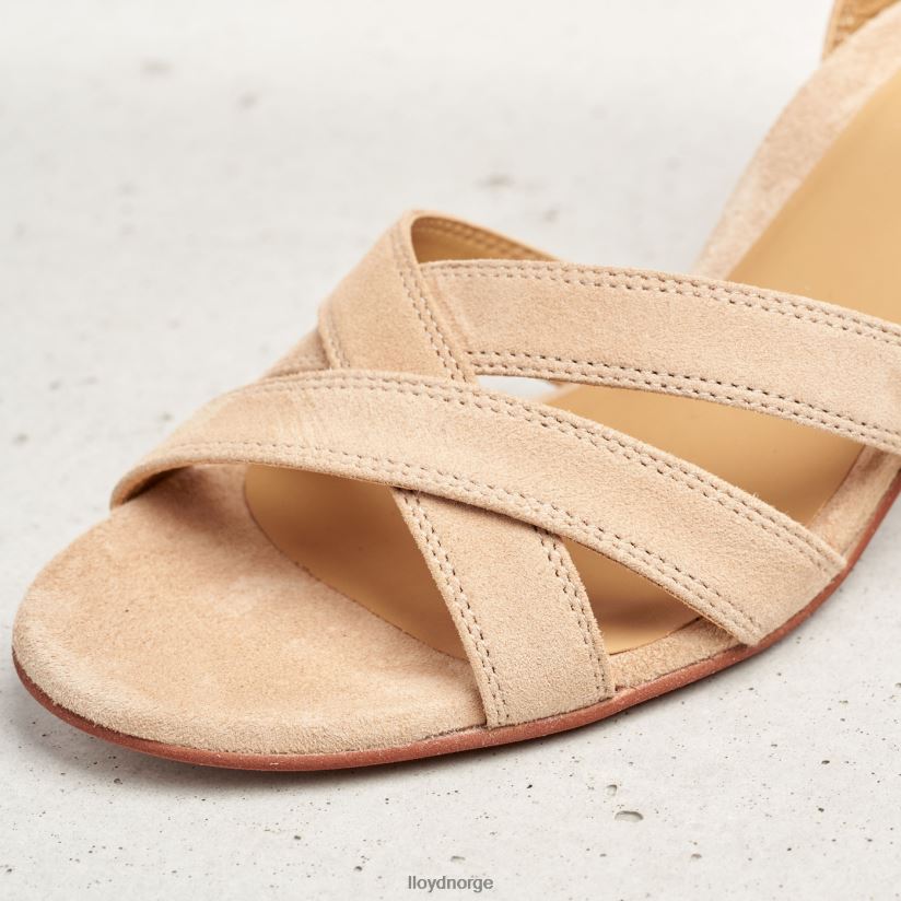 LLOYD semsket sandal kvinner sko beige 4X82ZP1160