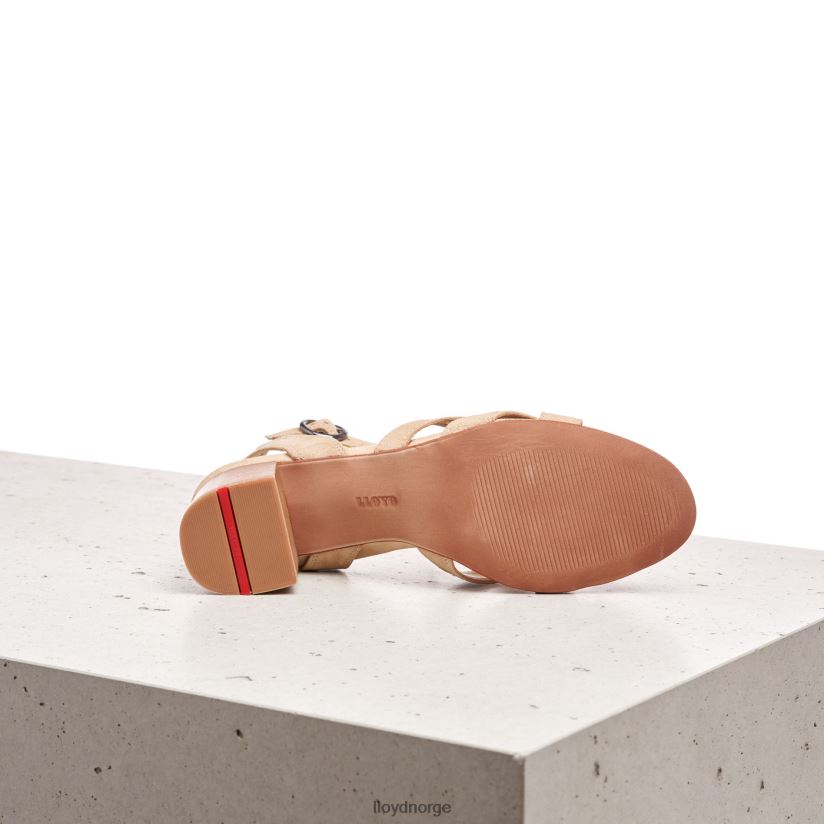 LLOYD semsket sandal kvinner sko beige 4X82ZP1160