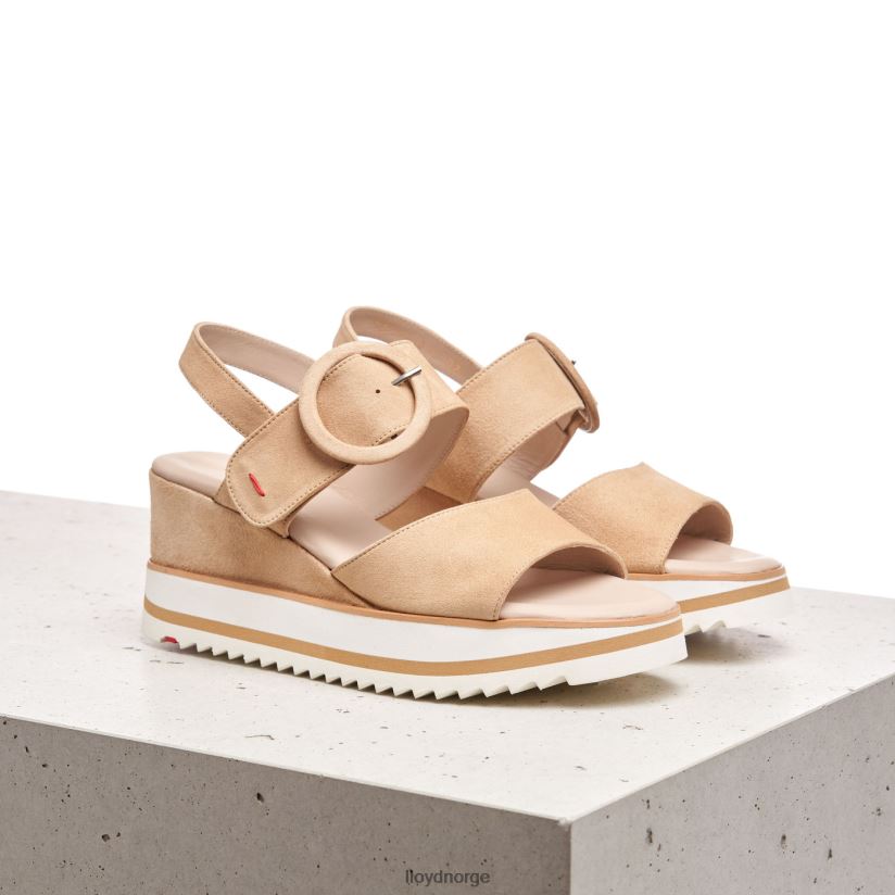 LLOYD semsket sandal kvinner sko beige 4X82ZP1224