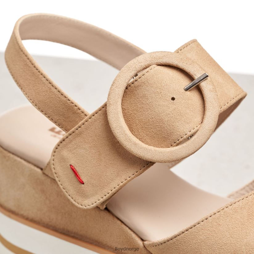 LLOYD semsket sandal kvinner sko beige 4X82ZP1224