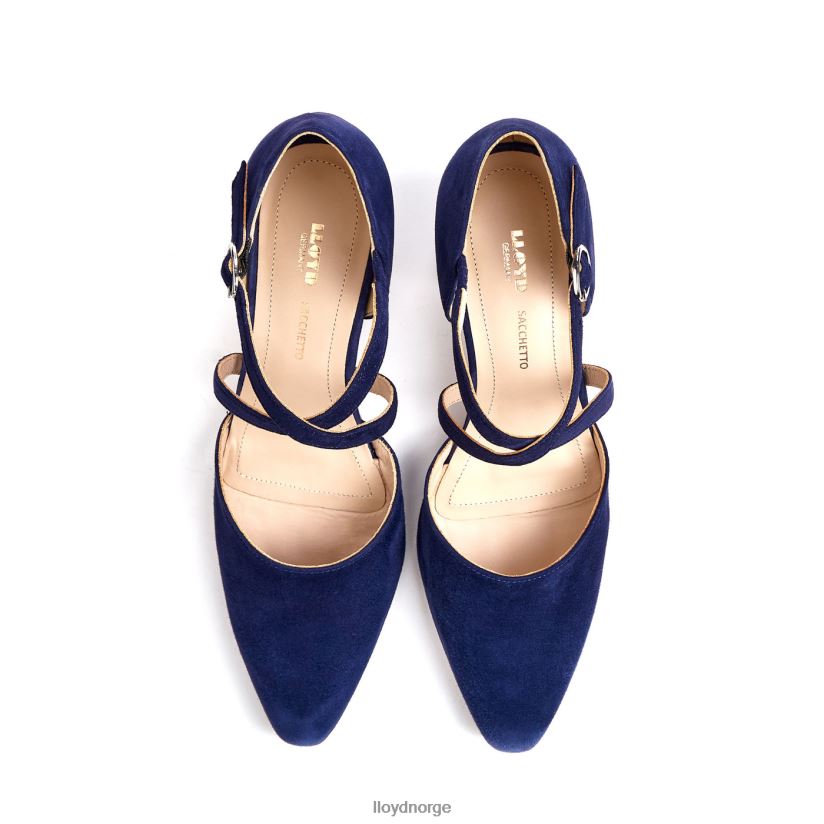 LLOYD semsket sandal kvinner sko blå 4X82ZP1082