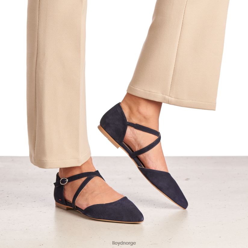 LLOYD semsket sandal kvinner sko blå 4X82ZP1161